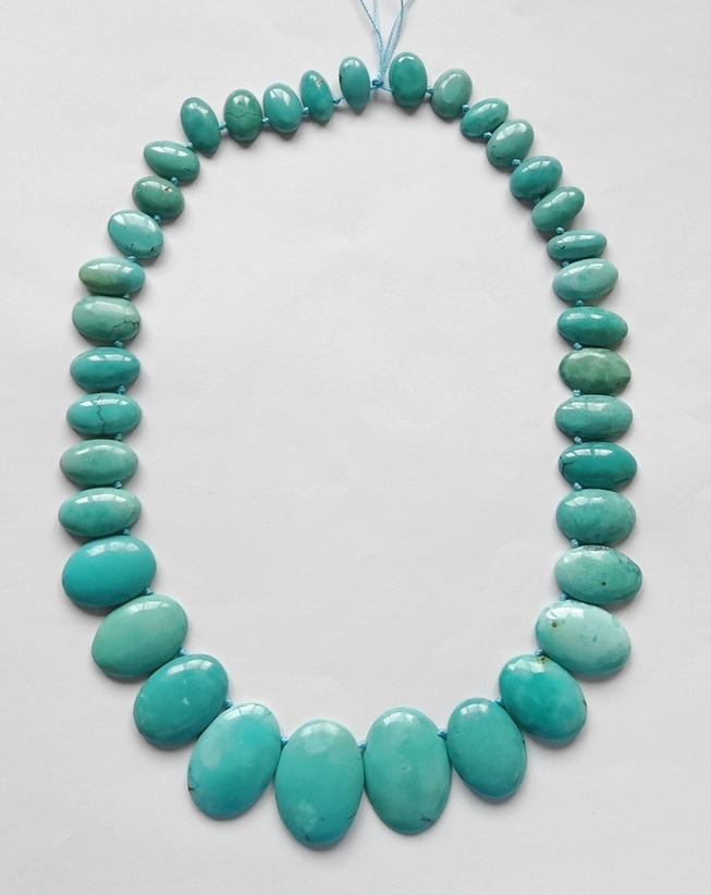 Perles de Pierre Fil 39cm 48pc env Jade Boules 8mm Bleu clair Turquoise
